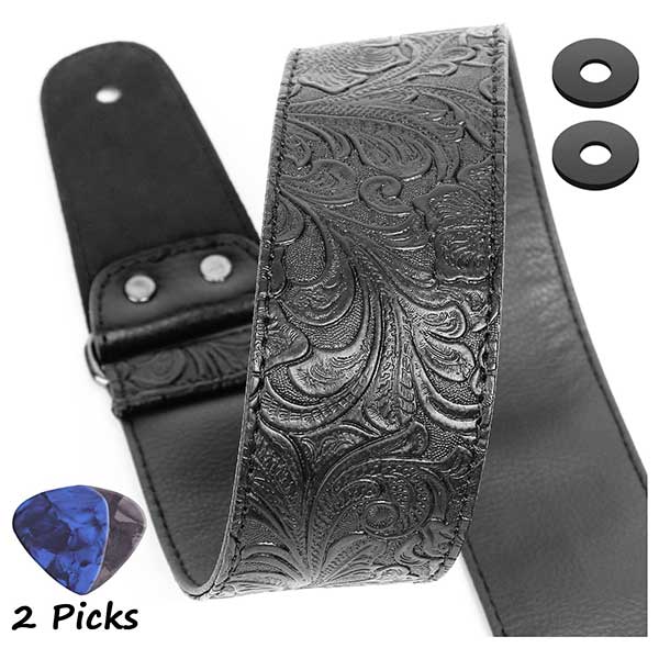 PU Leather Western Vintage Guitar Strap