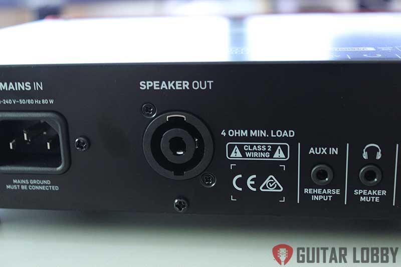 bass amp head speaker output jack