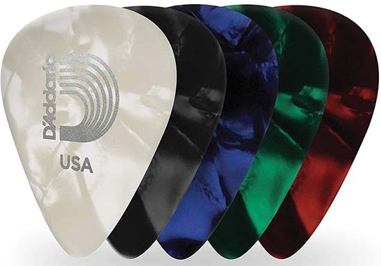 D’Addario Assorted Pearl Celluloid Guitar Picks