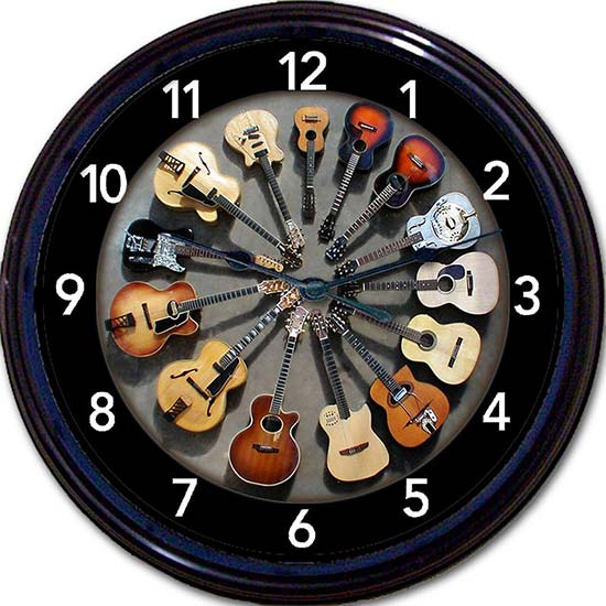 Cool Guitar Wall Clock