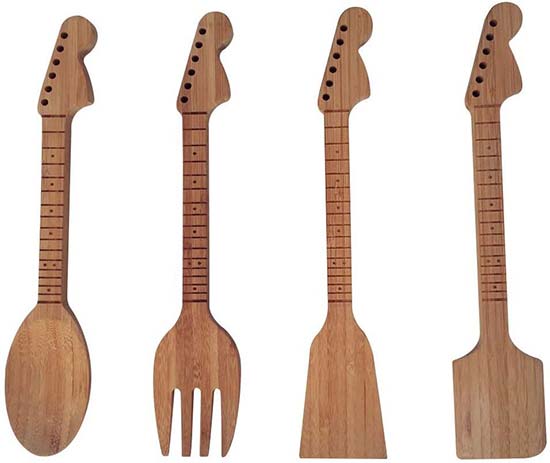 Guitar Neck Shaped Kitchen Cooking Utensil Set