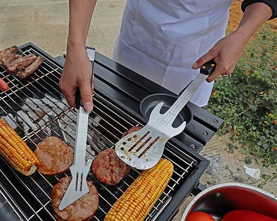 PEPKICN Rock Guitar Style Barbecue Tool Set