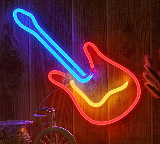 OYE HOYE 3D Neon Guitar LED Light