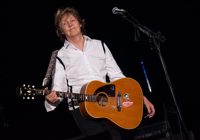 Paul McCartney Playing an Easy Beatles Song on Guitar