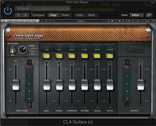 Waves GTR3 CLA Guitars Plugin Example