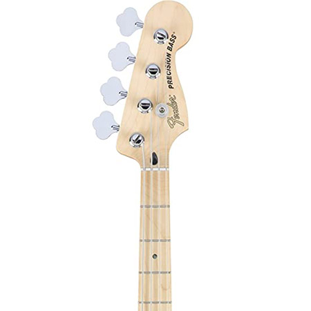 Fender Logo on a Bass Guitar
