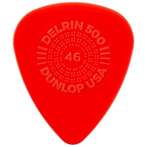 Example of a delrin guitar pick