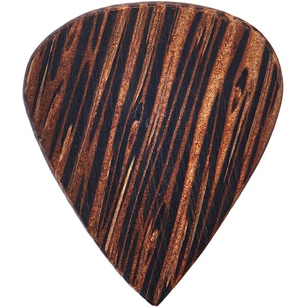 example of a wooden guitar pick