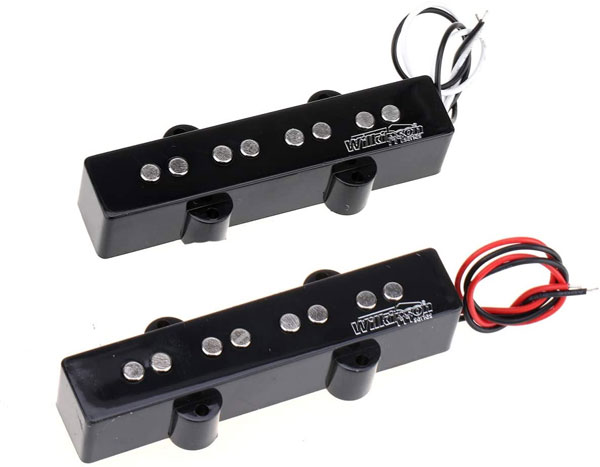 Wilkinson Variable Gauss Ceramic Traditional Jazz Bass Pickups Set for JB Style Electric Bass