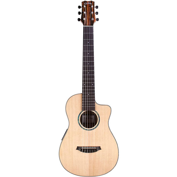 Cordoba Mini II EB-CE, Spruce Ebony, Small Body, Acoustic-Electric Cutaway Guitar