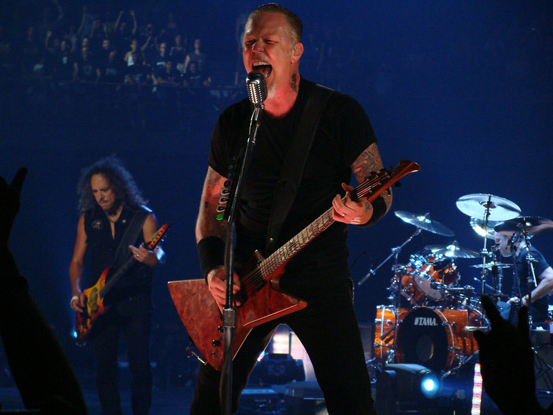 James Hetfield Playing the Guitar
