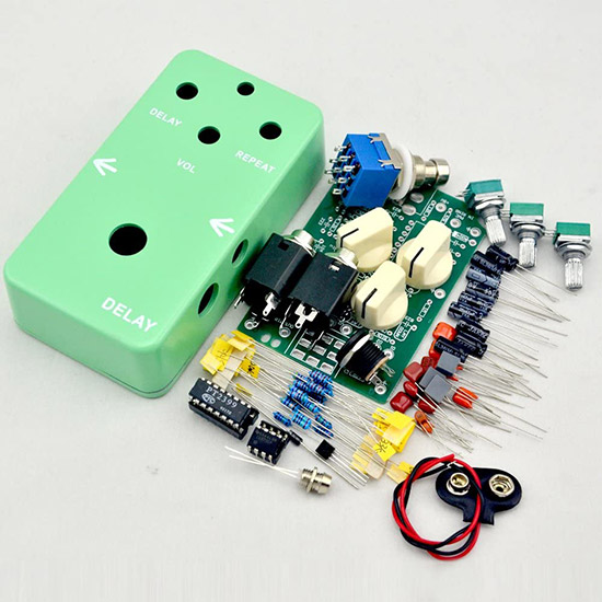 DIY Delay Pedal Kit 1590B Hammond Style Aluminum Box