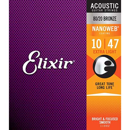 Elixir 16152 Nanoweb Coated Phosphor Bronze 12-String 10-47
