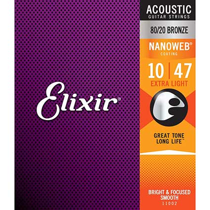 Elixir 16152 Nanoweb Coated Phosphor Bronze 12-String 10-47