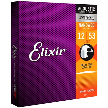 Elixir 80/20 Bronze with Nanoweb Strings