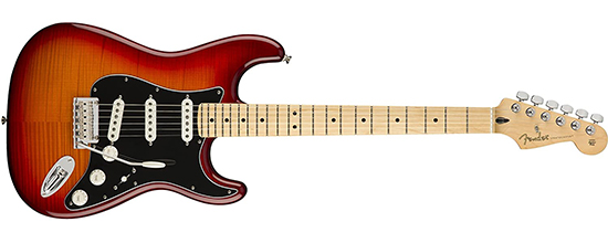 Example of single coil pickups Fender Stratocaster