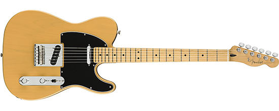 Example of single coil pickups Fender Telecaster