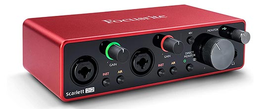 Focusrite Scarlett 2i2 Audio Interface