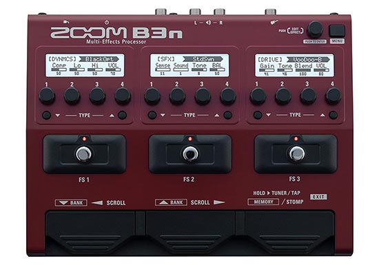 Zoom B3n Bass Multi effect with Audio Interface