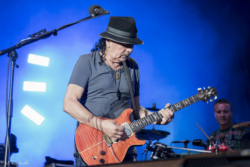 Carlos Santana Playing Guitar