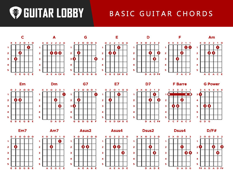 Basic Guitar Chords Infographic