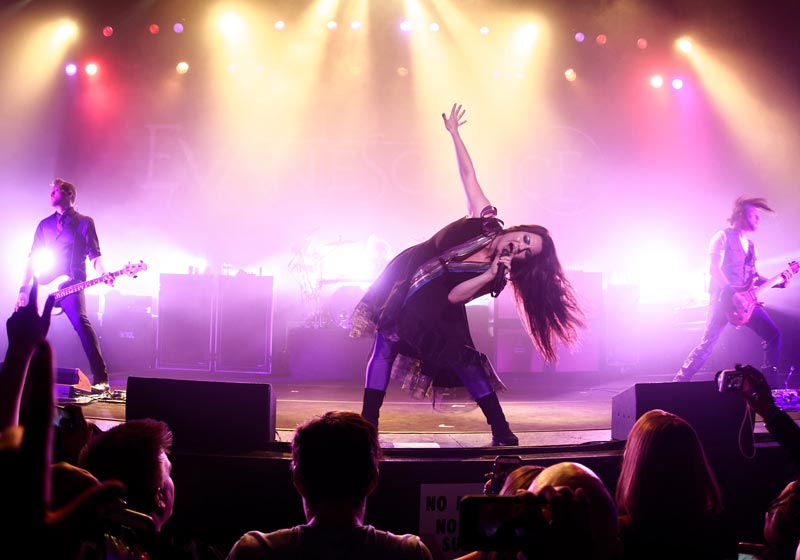 Female Fronted Metal Band Evanescence Performing Live