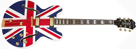 Noel Gallagher Epiphone Union Jack Nashville Sheraton