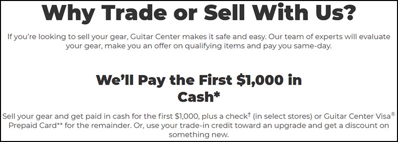 How Much Does Guitar Center Pay for Used Gear