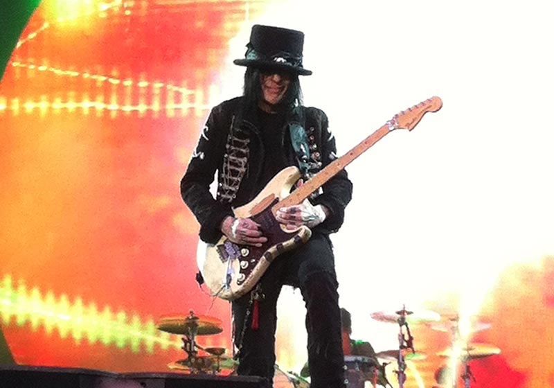 Mick Mars Playing Guitar Motley Crue Live