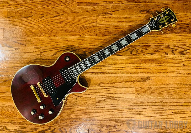 Example of a Gibson Les Paul Custom wine red