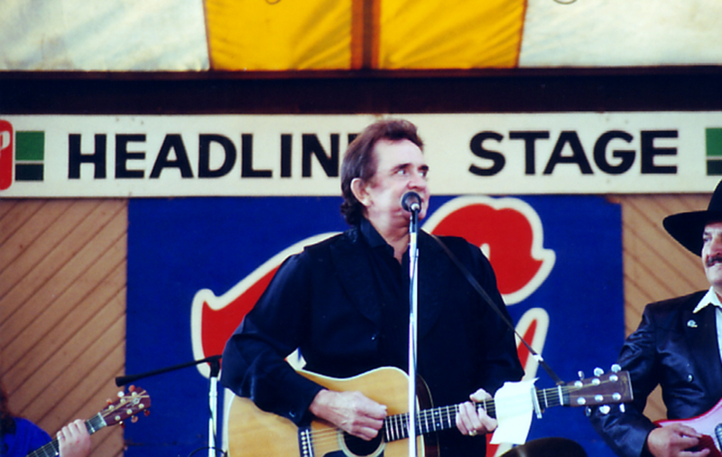 Johnny Cash Playing Guitar
