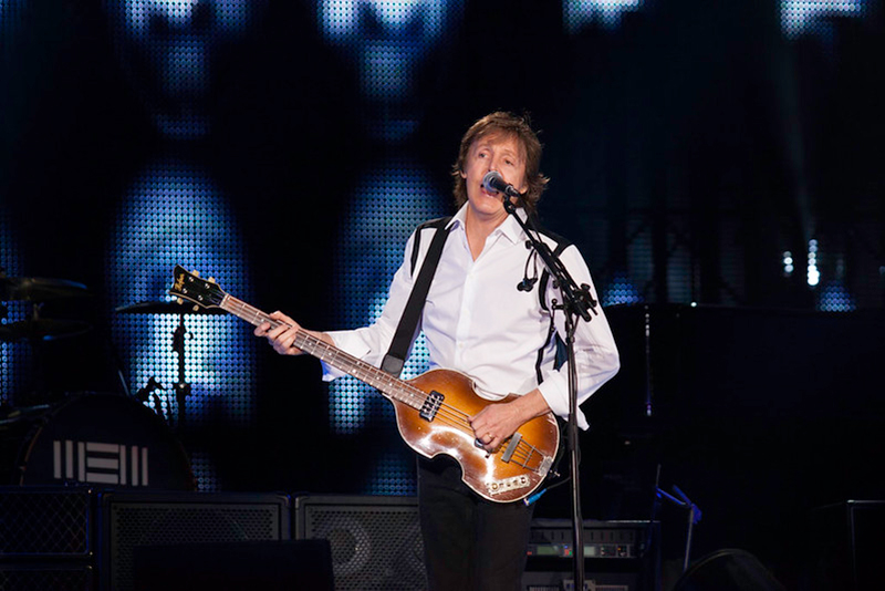 Paul McCartney Playing Bass Guitar