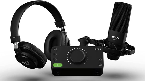 Audient EVO Start Recording Bundle - 2x2 USB/iOS Recording System