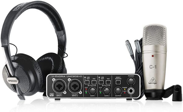 Behringer U-Phoria Studio Pro Recording/Podcasting Bundle