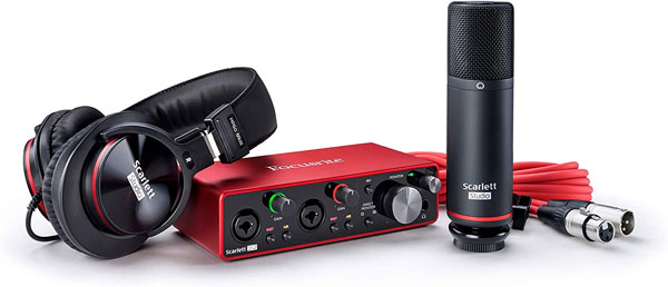 Focusrite Scarlett 2i2 Studio 3rd Gen Recording Bundle