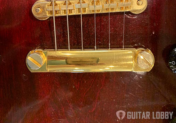 Tailpiece of an Electric Guitar Les Paul Style