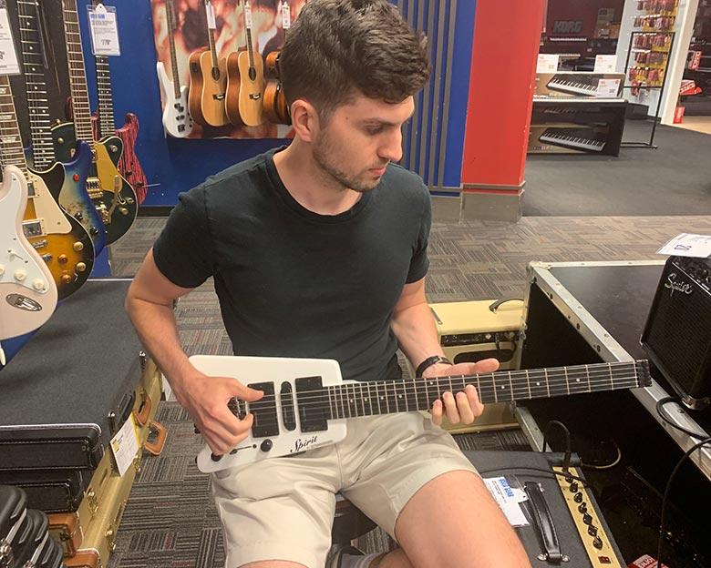 Me playing a Steinberger Spirit GT PRO