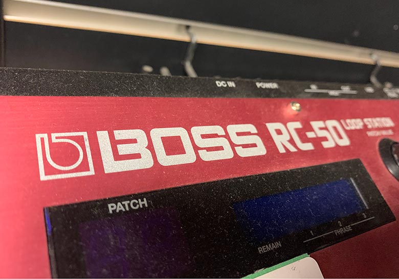 Boss RC-50 Loop Station screen