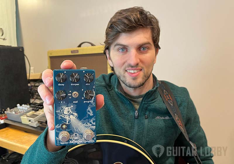 Walrus Fathom Multi Function Reverb pedal being reviewed by Chris Schiebel