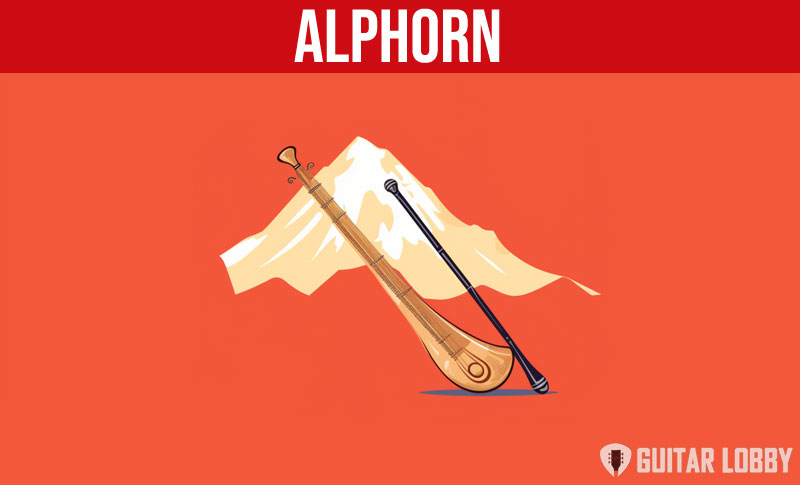 Alphorn music instrument