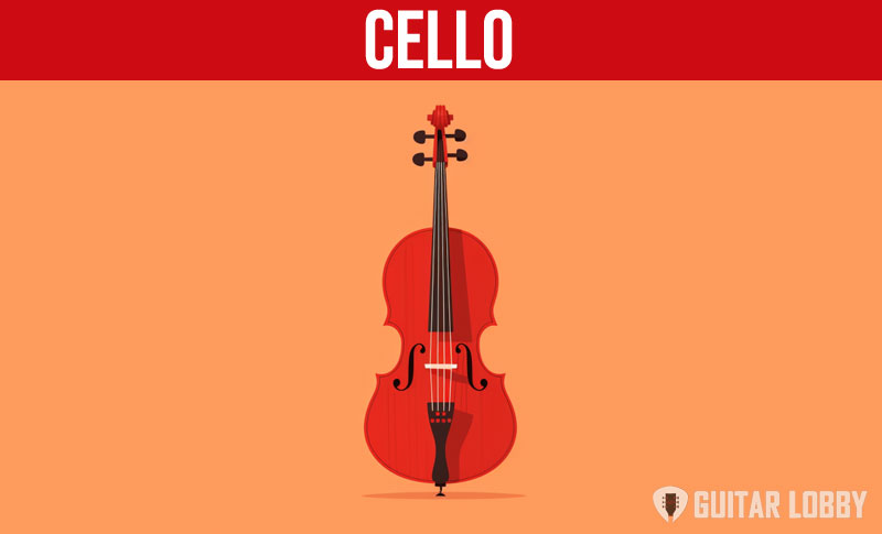 Cello music instrument