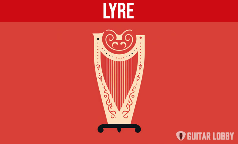Lyre music instrument