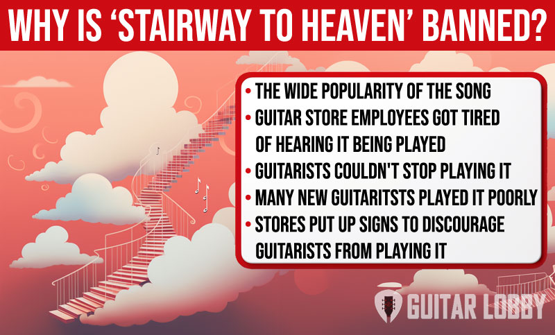 Why is Stairway to Heaven banned in guitar stores infographic