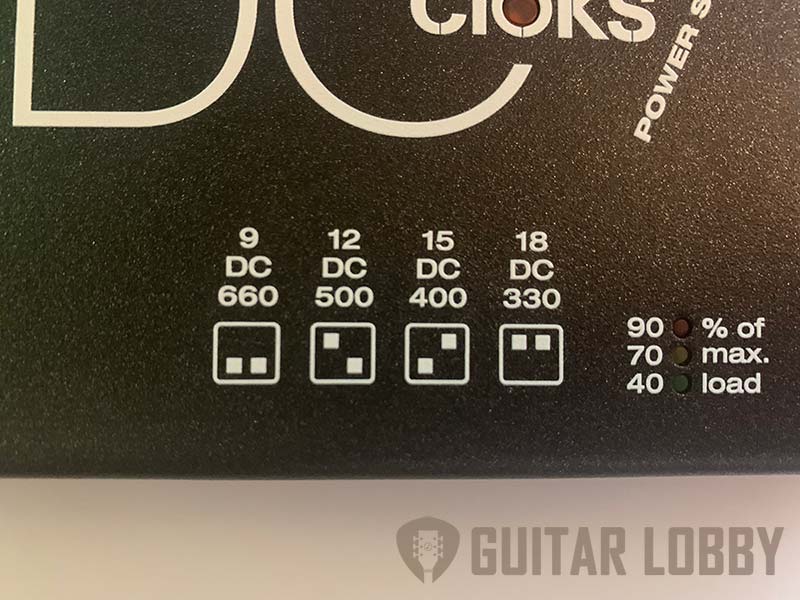 Close up view of the CS-7 voltage selector switch configurations