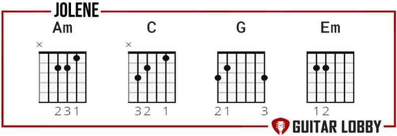 Chords to learn for Jolene