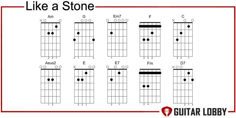 Like a Stone guitar chords by Audioslave
