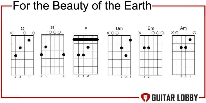 For the Beauty of the Earth guitar chords by John Rutter