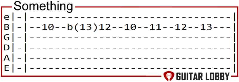 Something guitar chords by The Beatles