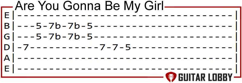 Are You Gonna Be My Girl by Jet guitar riff