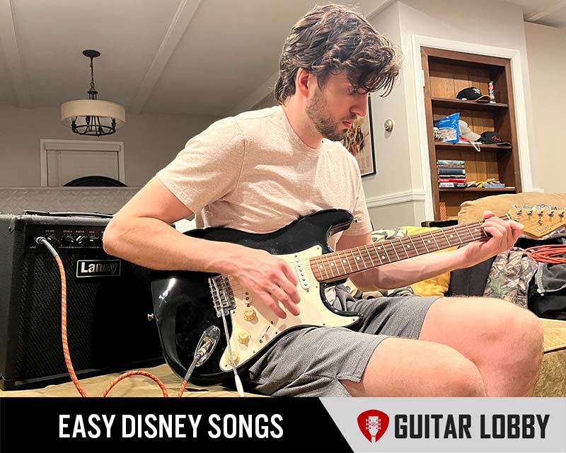Easy Disney guitar songs being played by Chris Schiebel